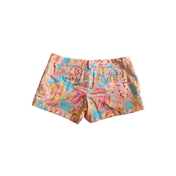Lilly Pulitzer Womens Size 10 The Walsh Short Vibrant Multicolor Cotton Print - Picture 6 of 6
